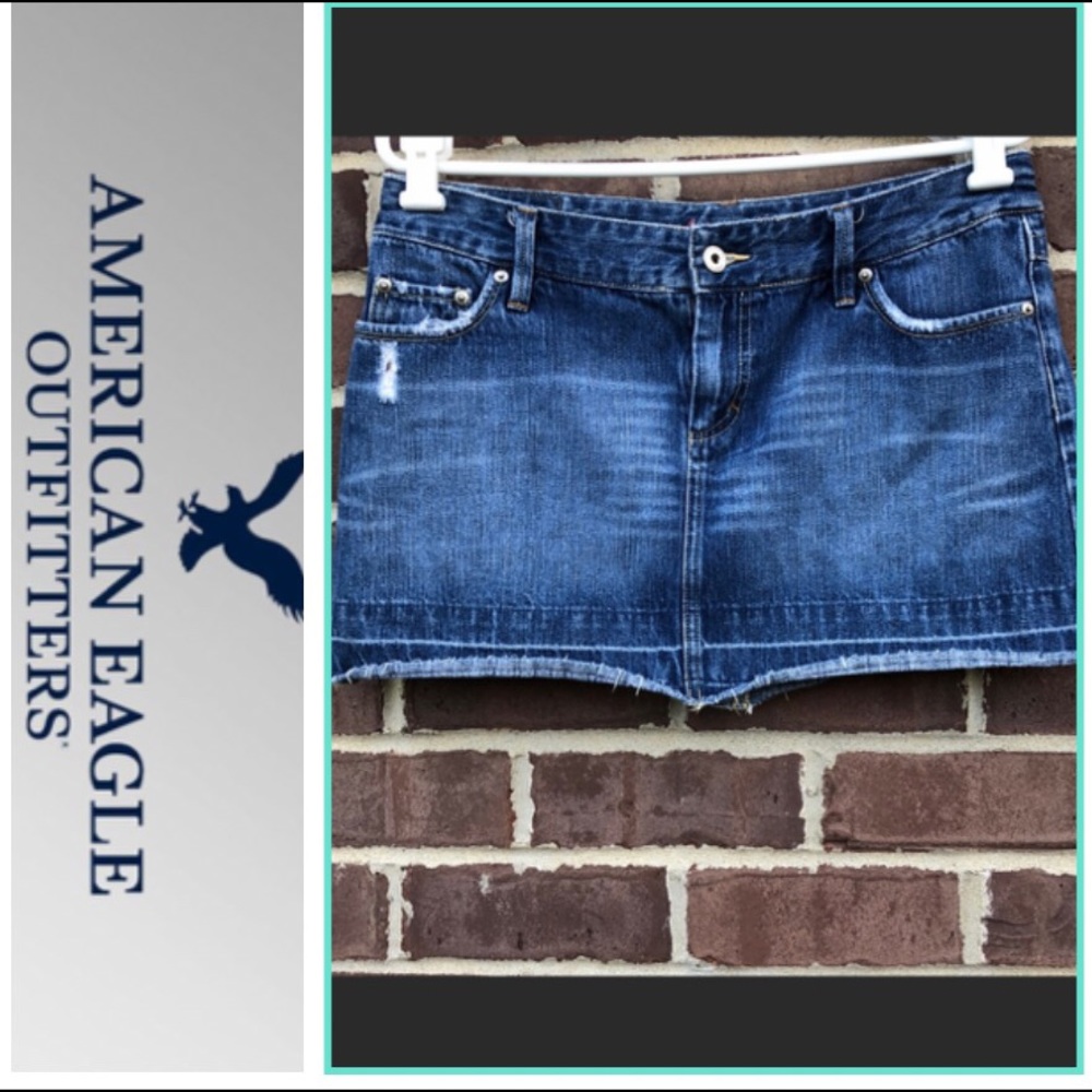 American eagle outfitters blue Jean skirt - Picture 1 of 10